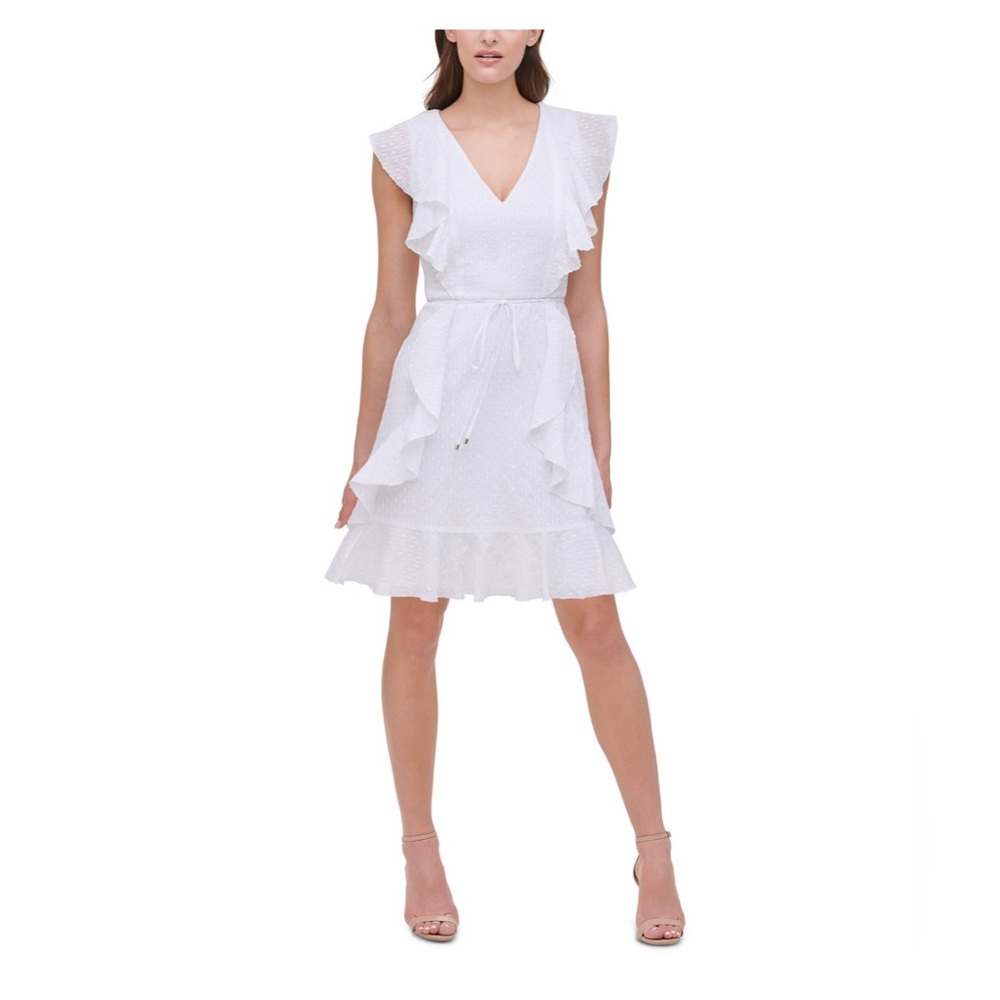 Tommy Hilfiger Flair-Dot Fit and Flare Dress